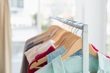 Clothes on a hanger